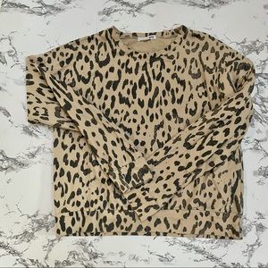 Social gypsy cheetah sweatshirt